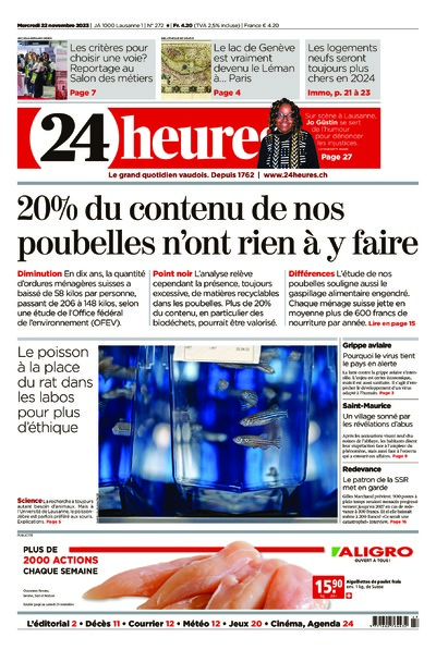Dernière édition du journal 24 heures