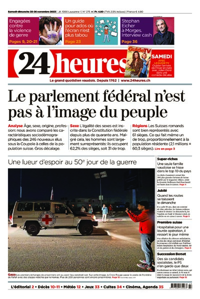 Dernière édition du journal 24 heures