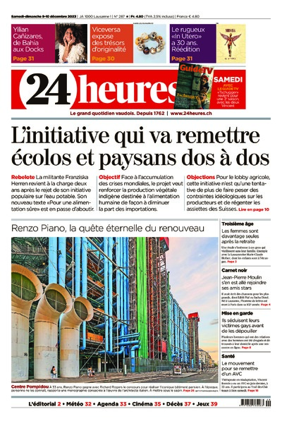 Dernière édition du journal 24 heures