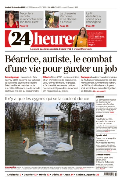 Dernière édition du journal 24 heures