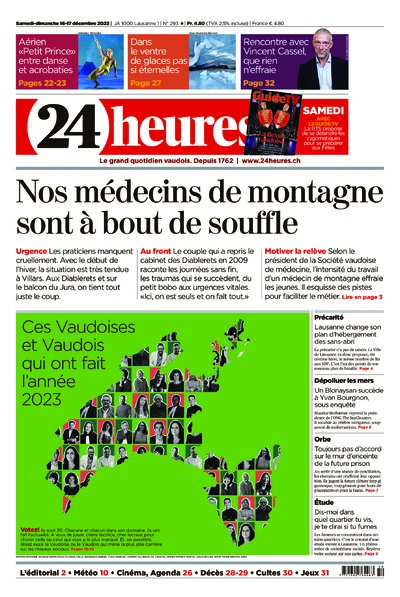 Dernière édition du journal 24 heures
