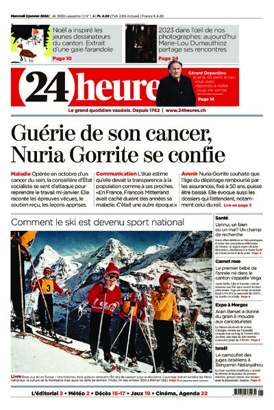 Dernière édition du journal 24 heures