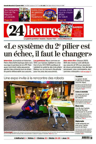 Dernière édition du journal 24 heures