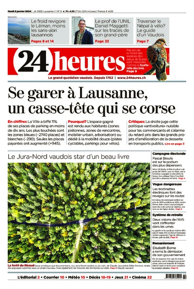 Dernière édition du journal 24 heures