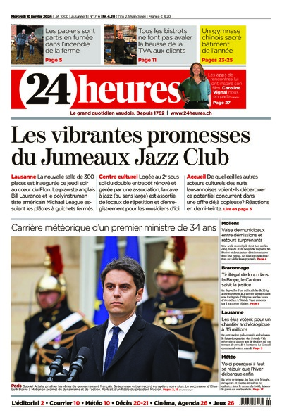Dernière édition du journal 24 heures