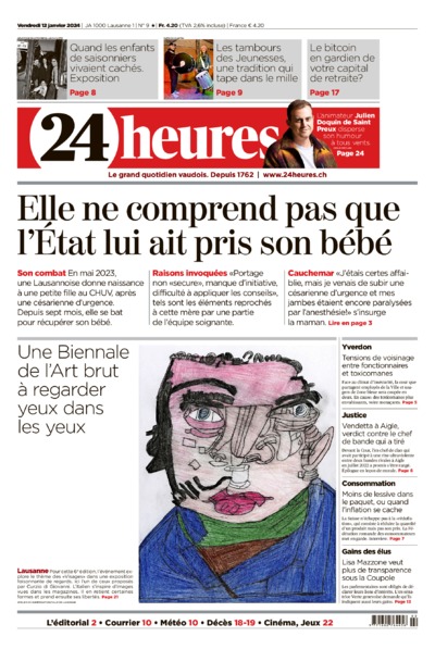 Dernière édition du journal 24 heures