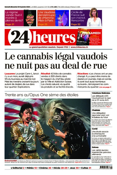 Dernière édition du journal 24 heures