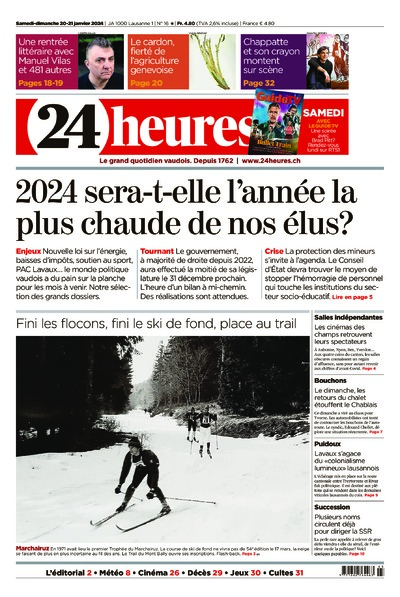 Dernière édition du journal 24 heures