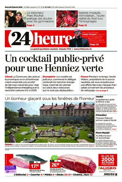 Dernière édition du journal 24 heures