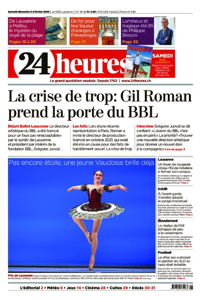 Dernière édition du journal 24 heures