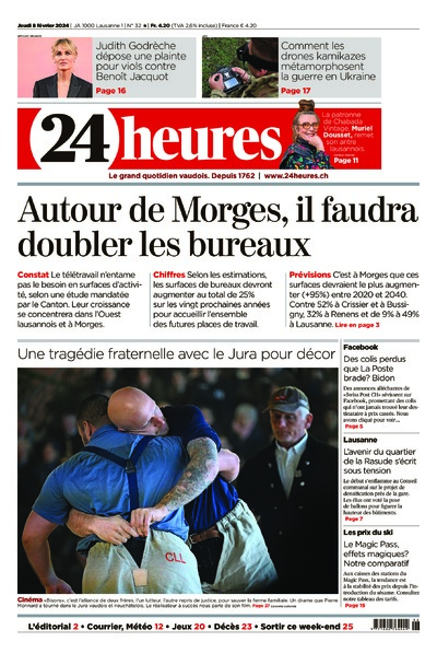 Dernière édition du journal 24 heures