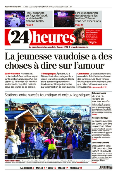 Dernière édition du journal 24 heures