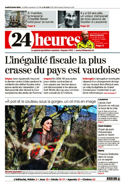 Dernière édition du journal 24 heures