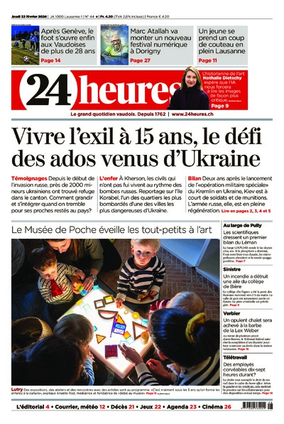 Dernière édition du journal 24 heures
