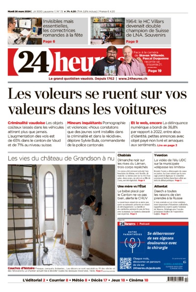 Dernière édition du journal 24 heures