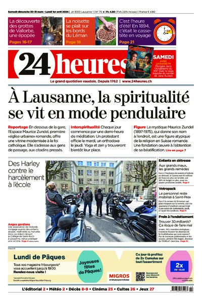 Dernière édition du journal 24 heures