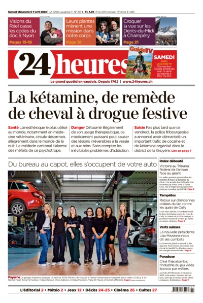 Dernière édition du journal 24 heures