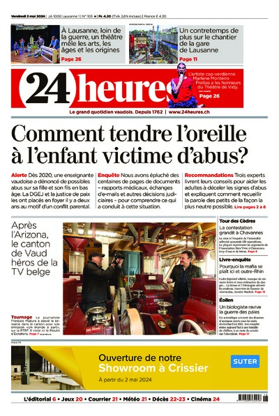 Dernière édition du journal 24 heures