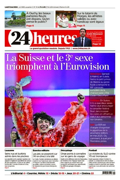 Dernière édition du journal 24 heures