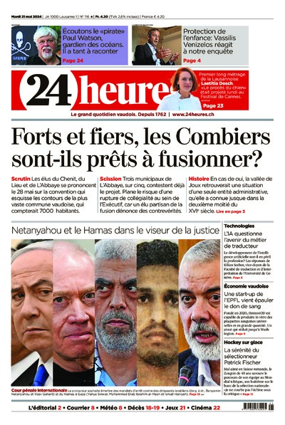 Dernière édition du journal 24 heures