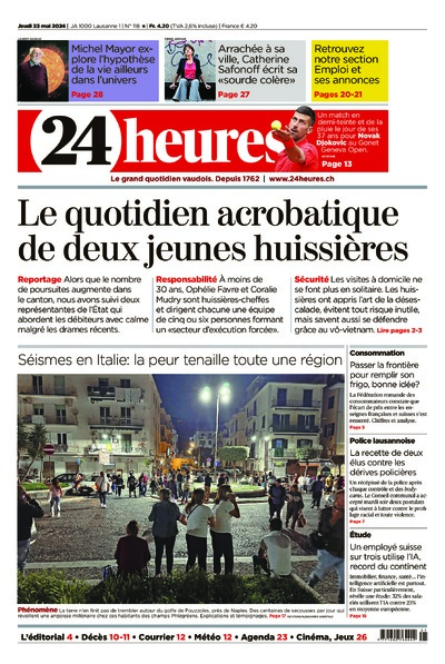 Dernière édition du journal 24 heures