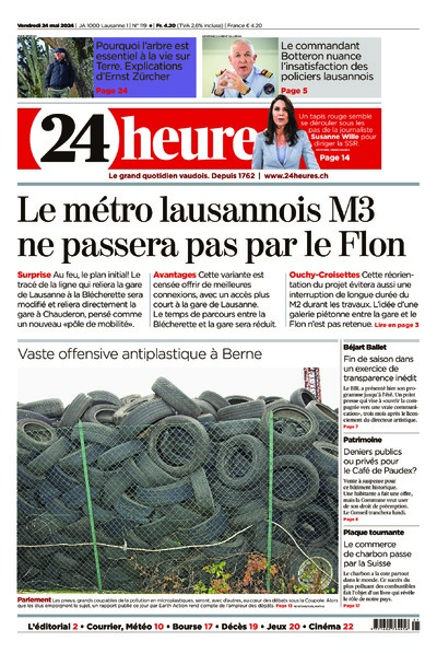 Dernière édition du journal 24 heures