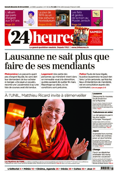 Dernière édition du journal 24 heures
