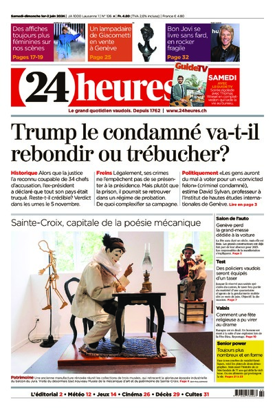 Dernière édition du journal 24 heures