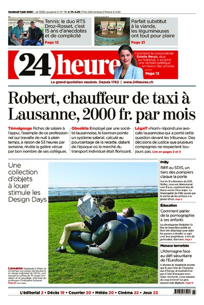 Dernière édition du journal 24 heures